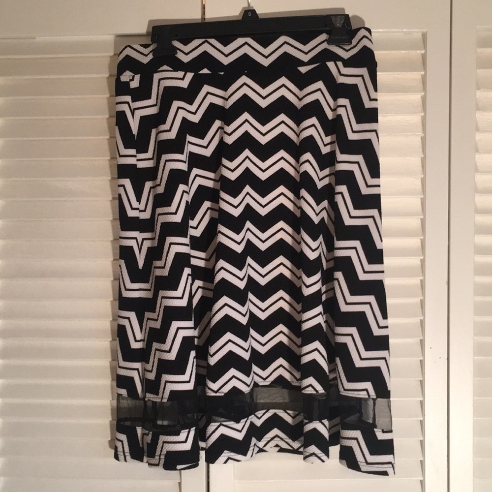 Black and white skirt